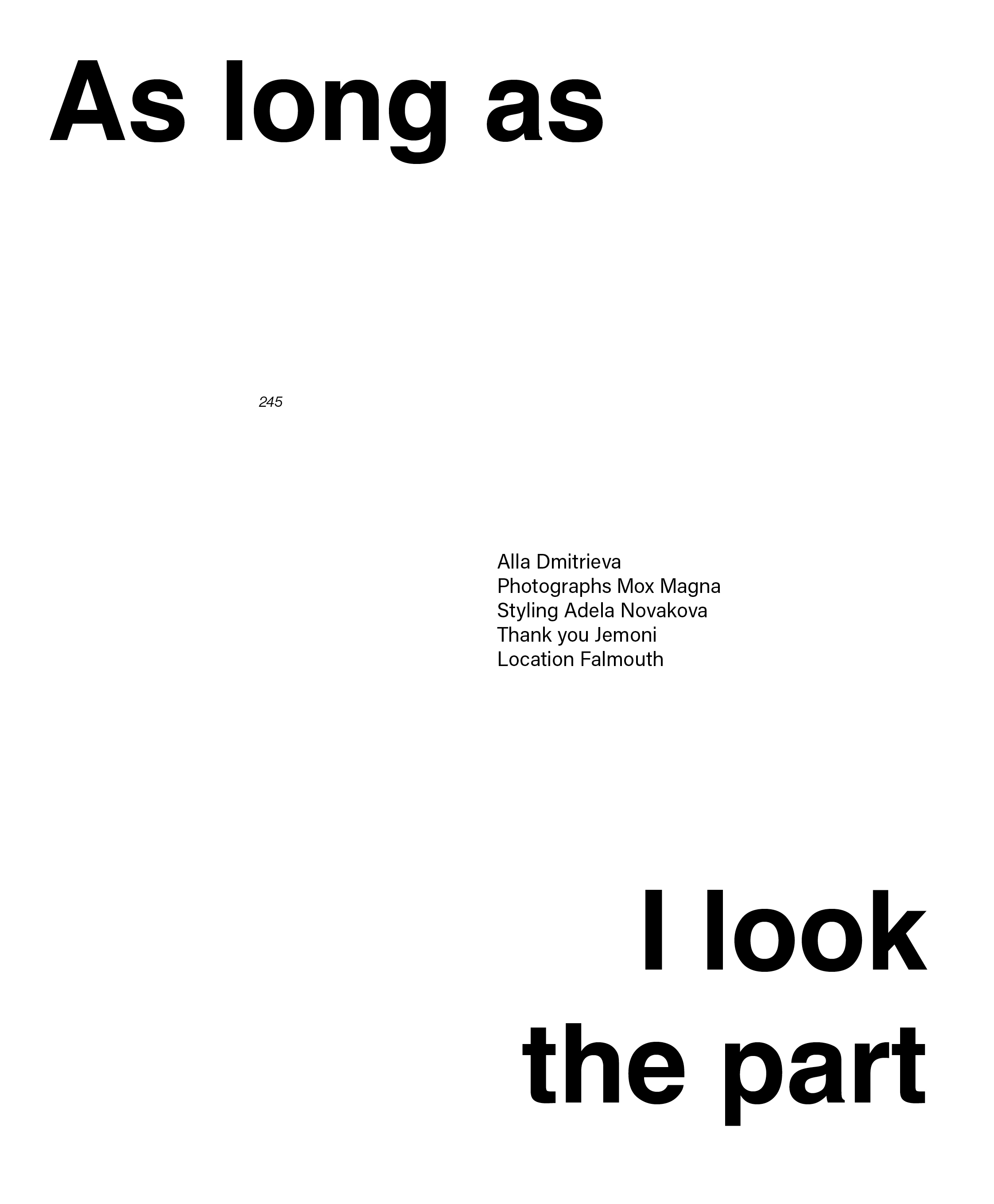 As long as I look the part, image 2